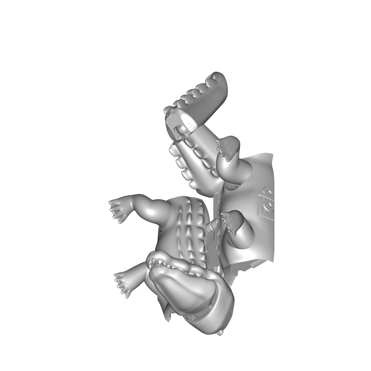Articulated Foldable Crocodile Print STL File
