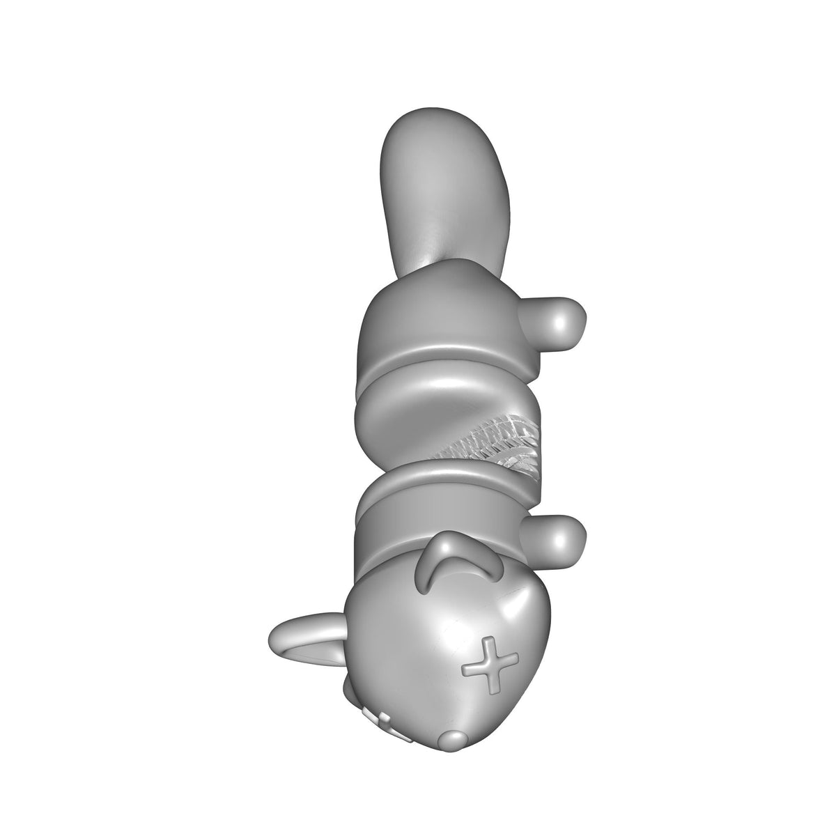 Raccoon Splat Keychain Print STL File