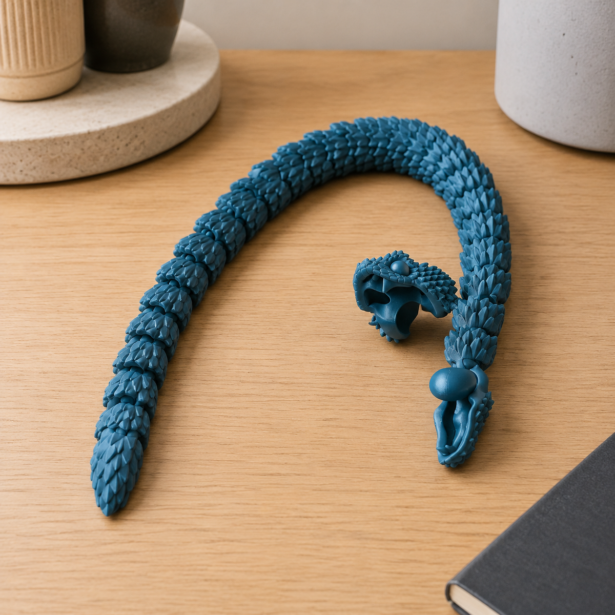 Articulated Viper Snake Print STL File