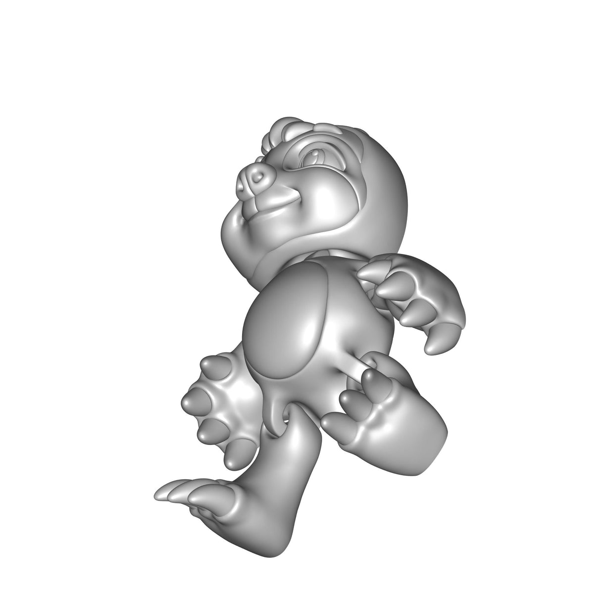 Sloth Keychain Body Component Print STL File
