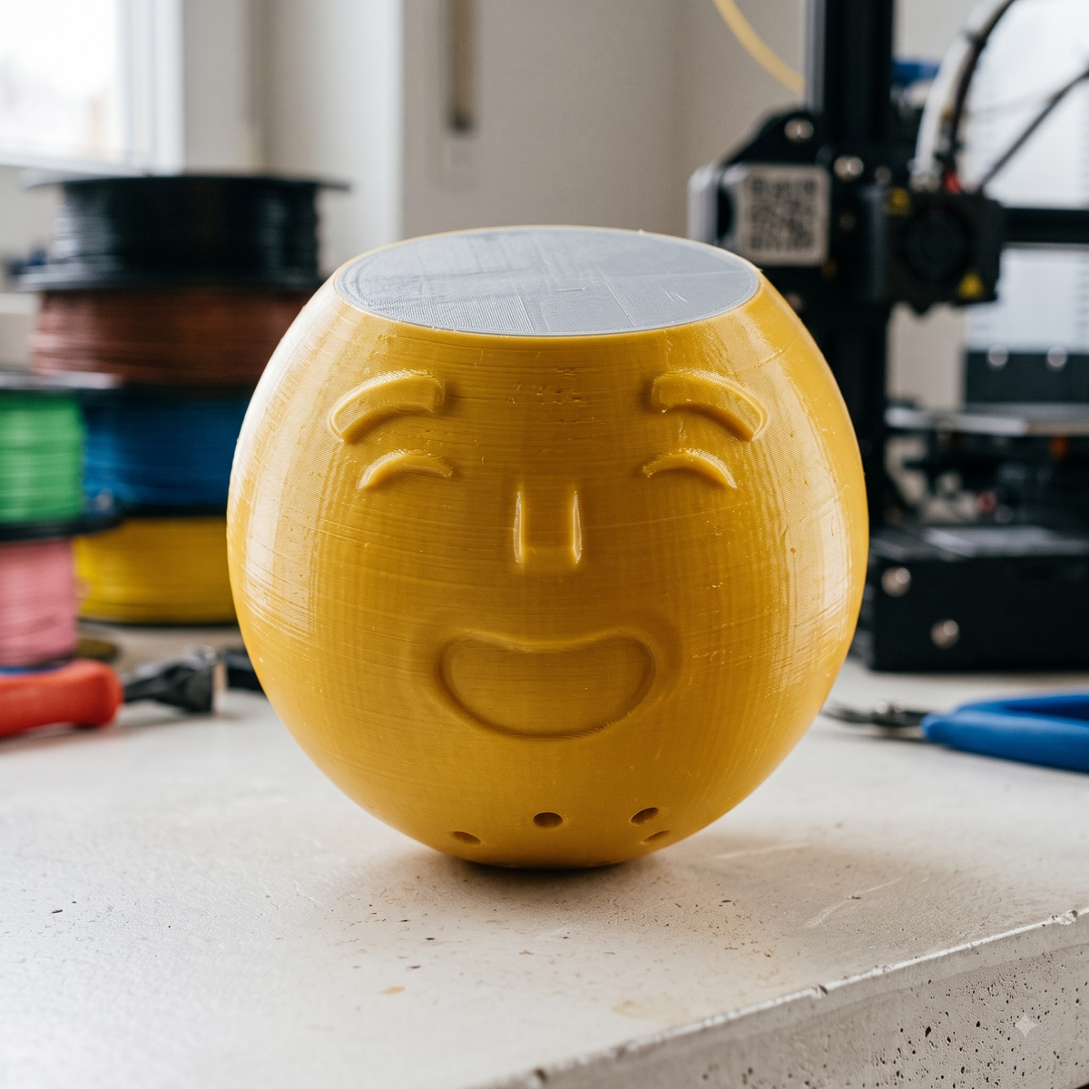 3D Emoji Print STL File