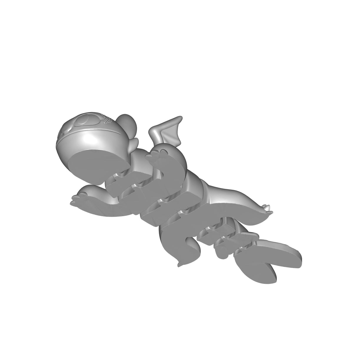 Light Fury Dragon Figurine Print STL File