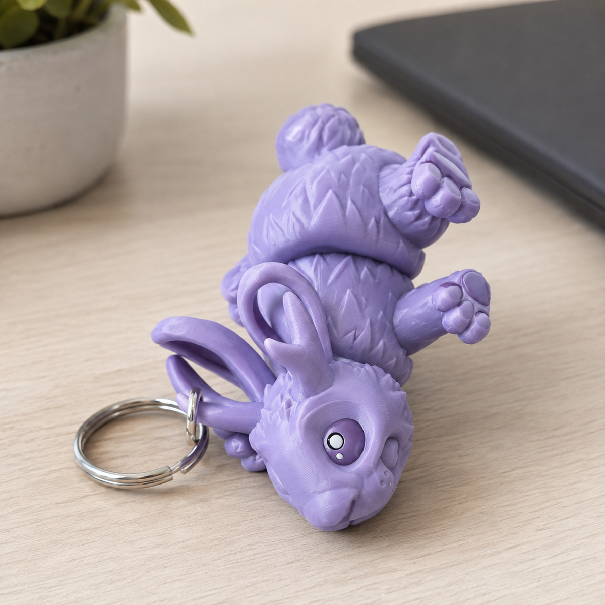 Mini Jackalope Pronghorn Keychain Print STL File