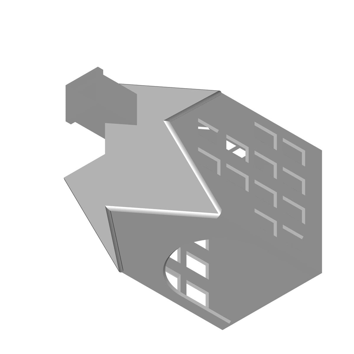 House Shaped Tealight Holder Print STL File