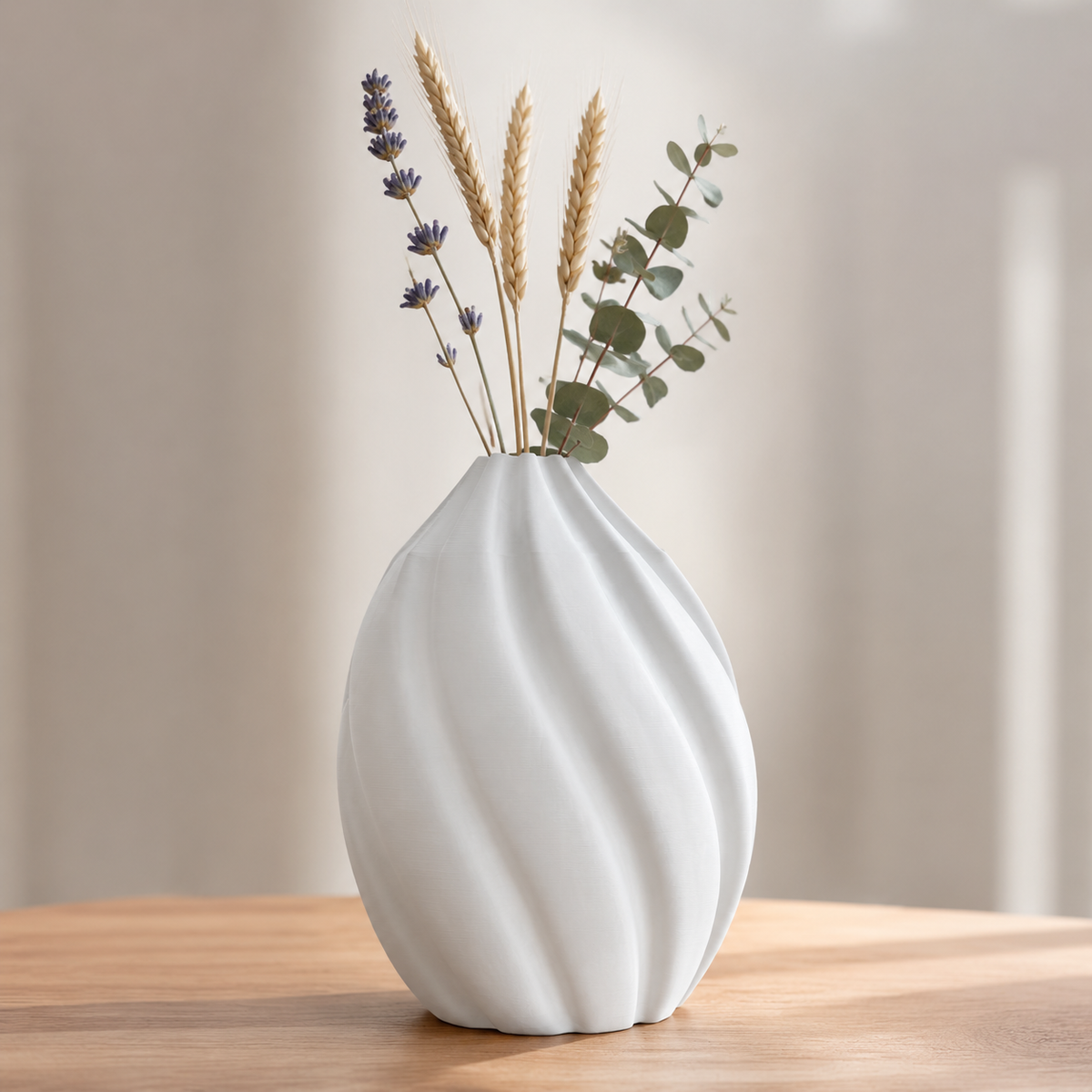 Silky Crease Vase Print STL File