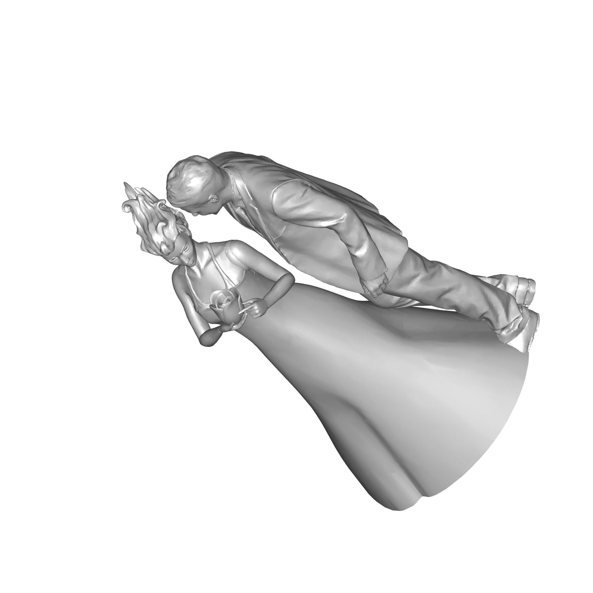 Newlyweds Couple Figurine Print STL File