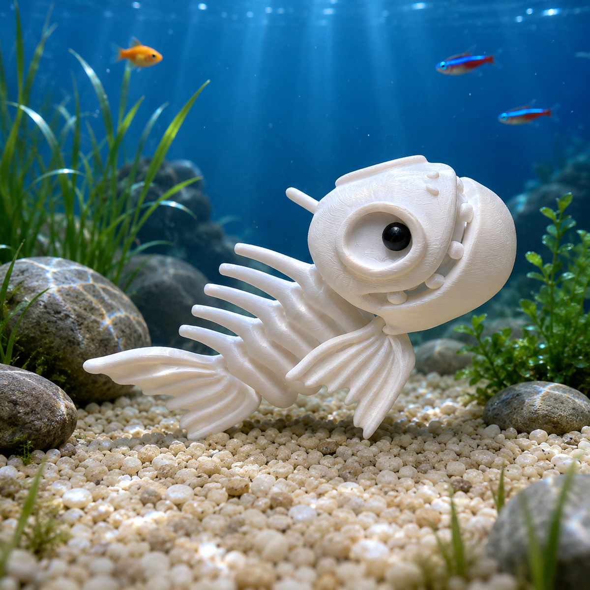 Fish Skeleton Figurine Print STL File