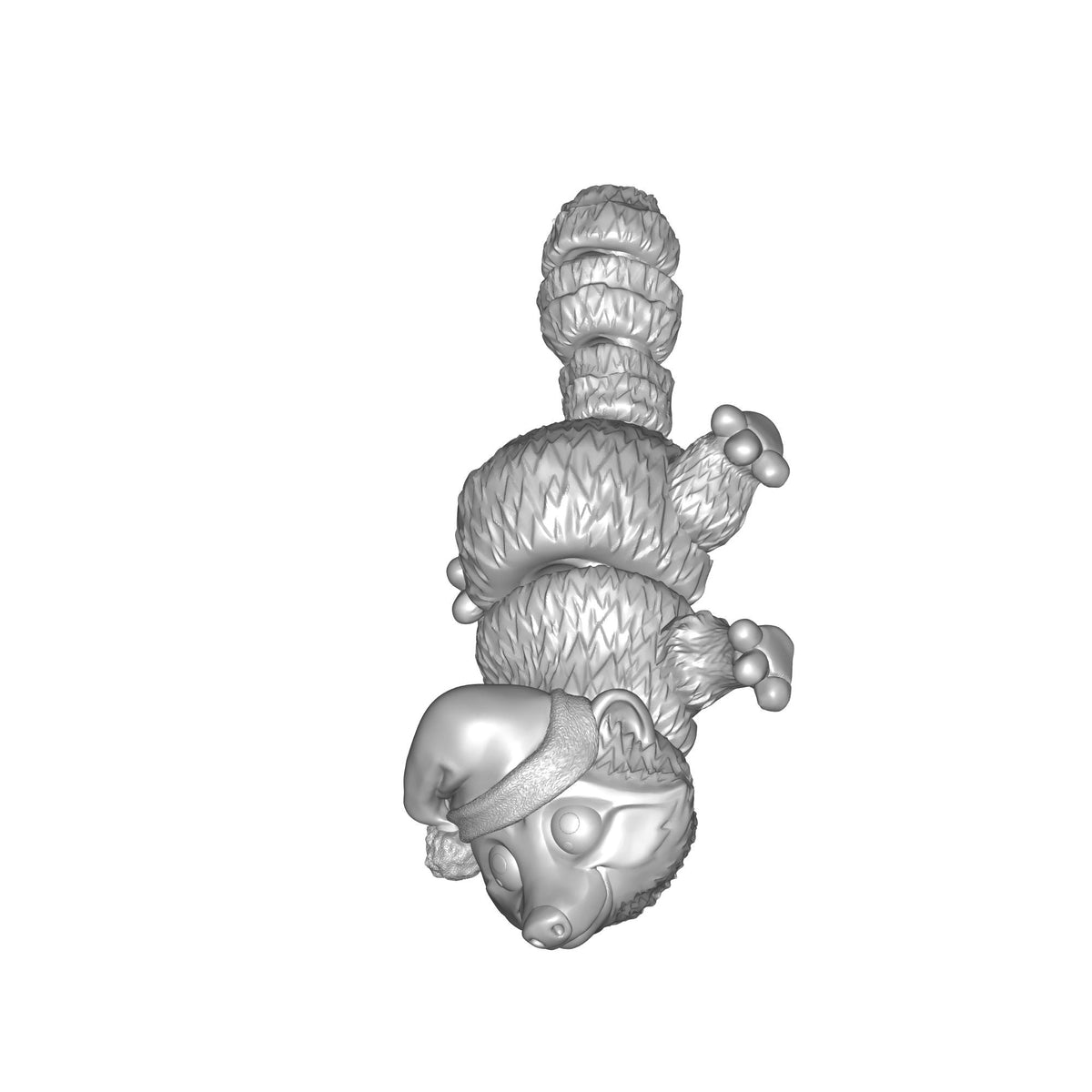 Mini Raccoon Santahat Print STL File