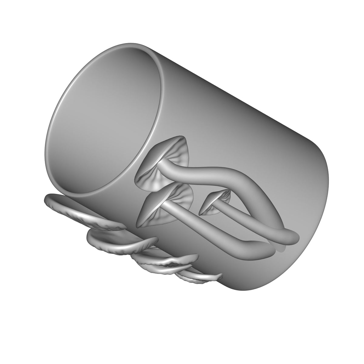 Forest Mushroom Planter Pot Print STL File
