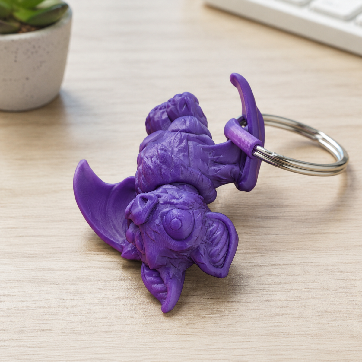 Mini Bat Keychain Print STL File