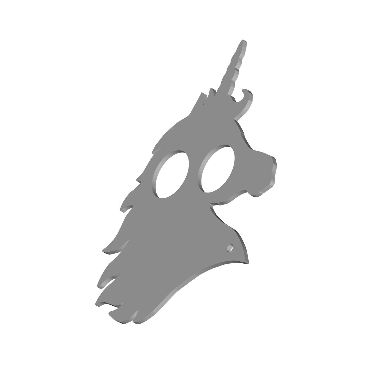 Unicorn Self Defense Keychain Print STL File