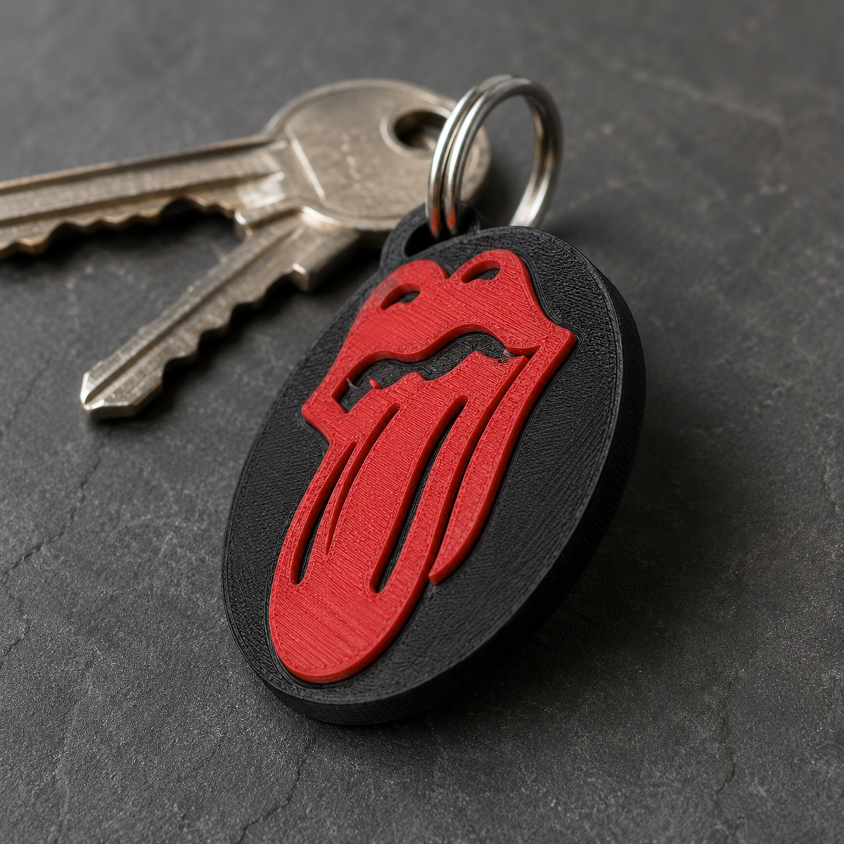 The Rolling Stones Logo Keychain Print STL File