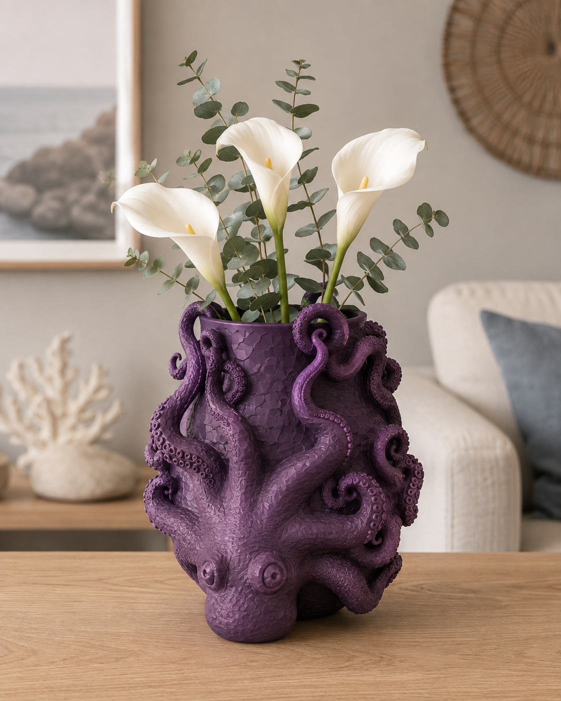Octo Vase Print STL File