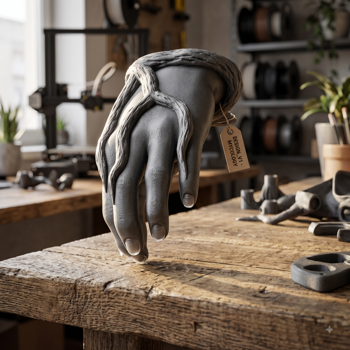 Display Hand Model Print STL File