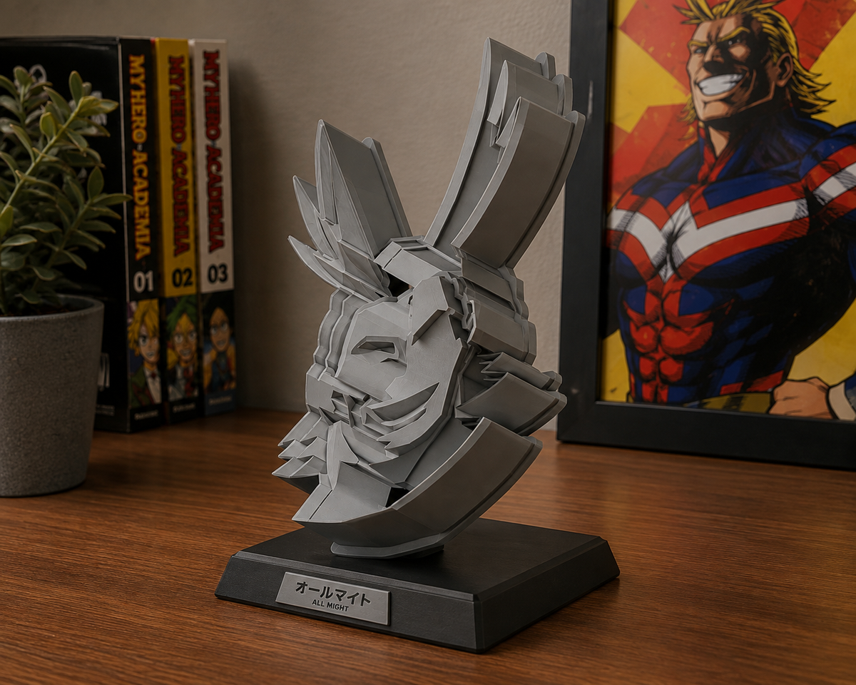 All Might Character Figurine Print STL File