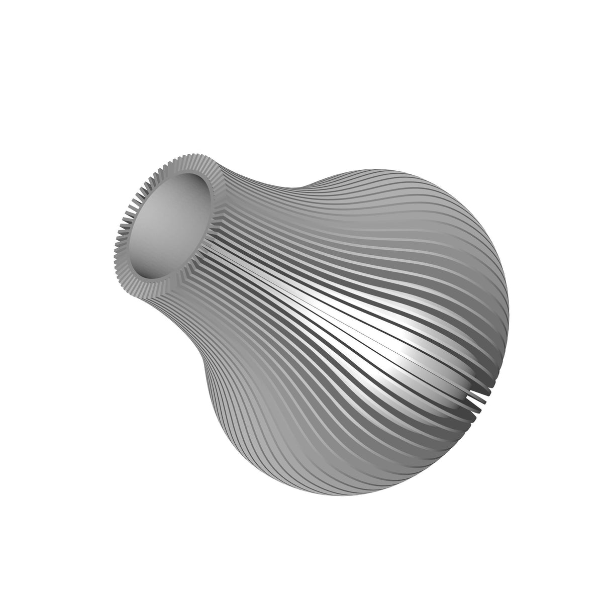 Line Pattern Decorative Vase Print STL File