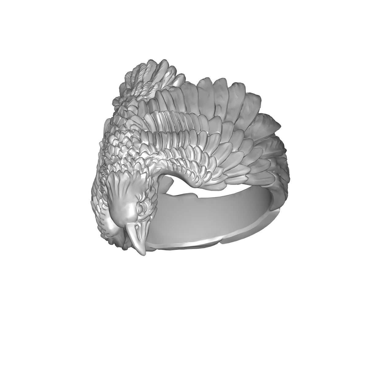 Raven's Eye Ring 3D Printable Jewelry Print STL File