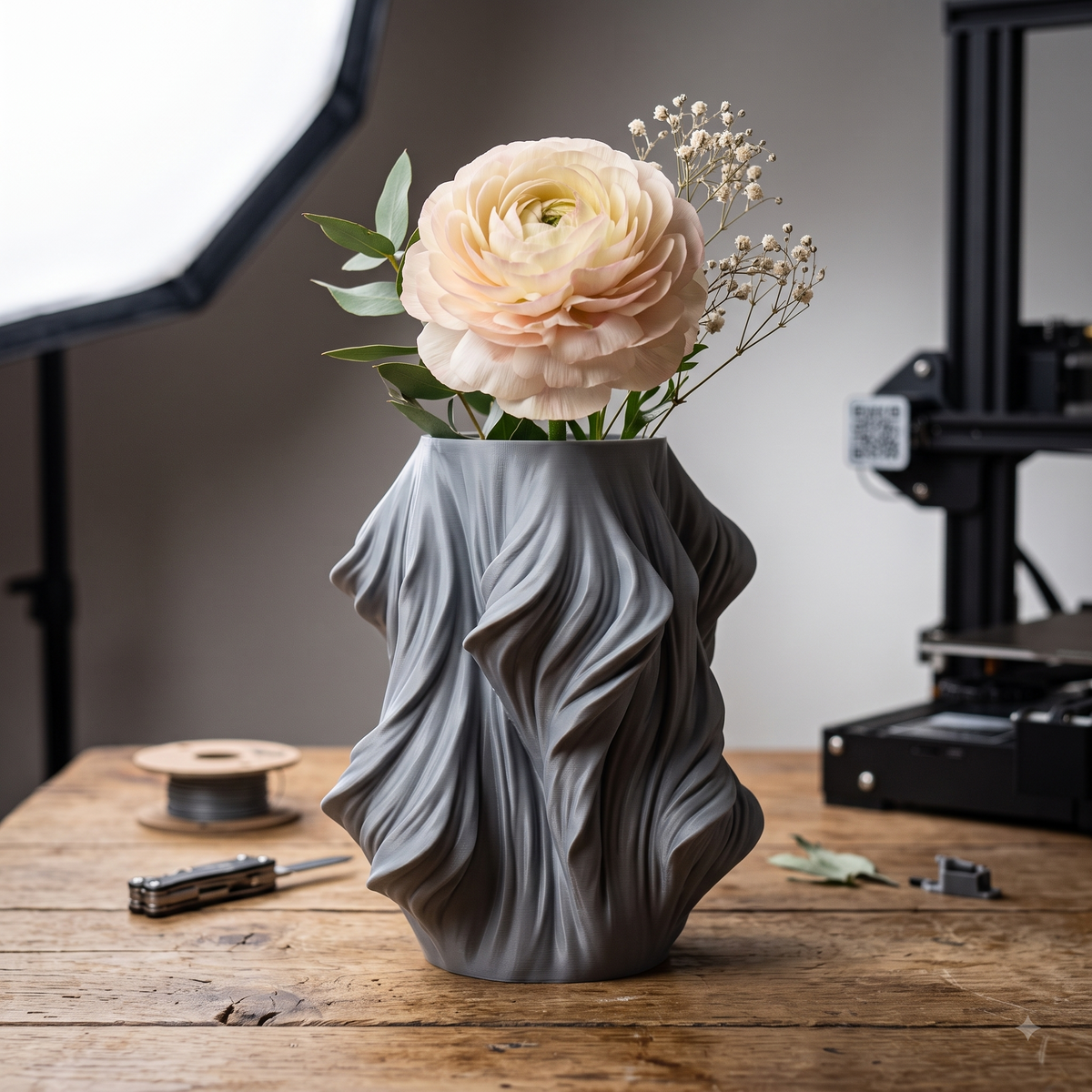 Double Twist Vase Print STL File