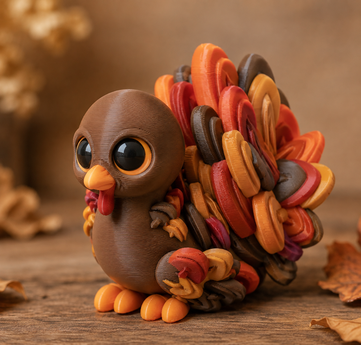 Tiny Turkey Figurine Print STL File