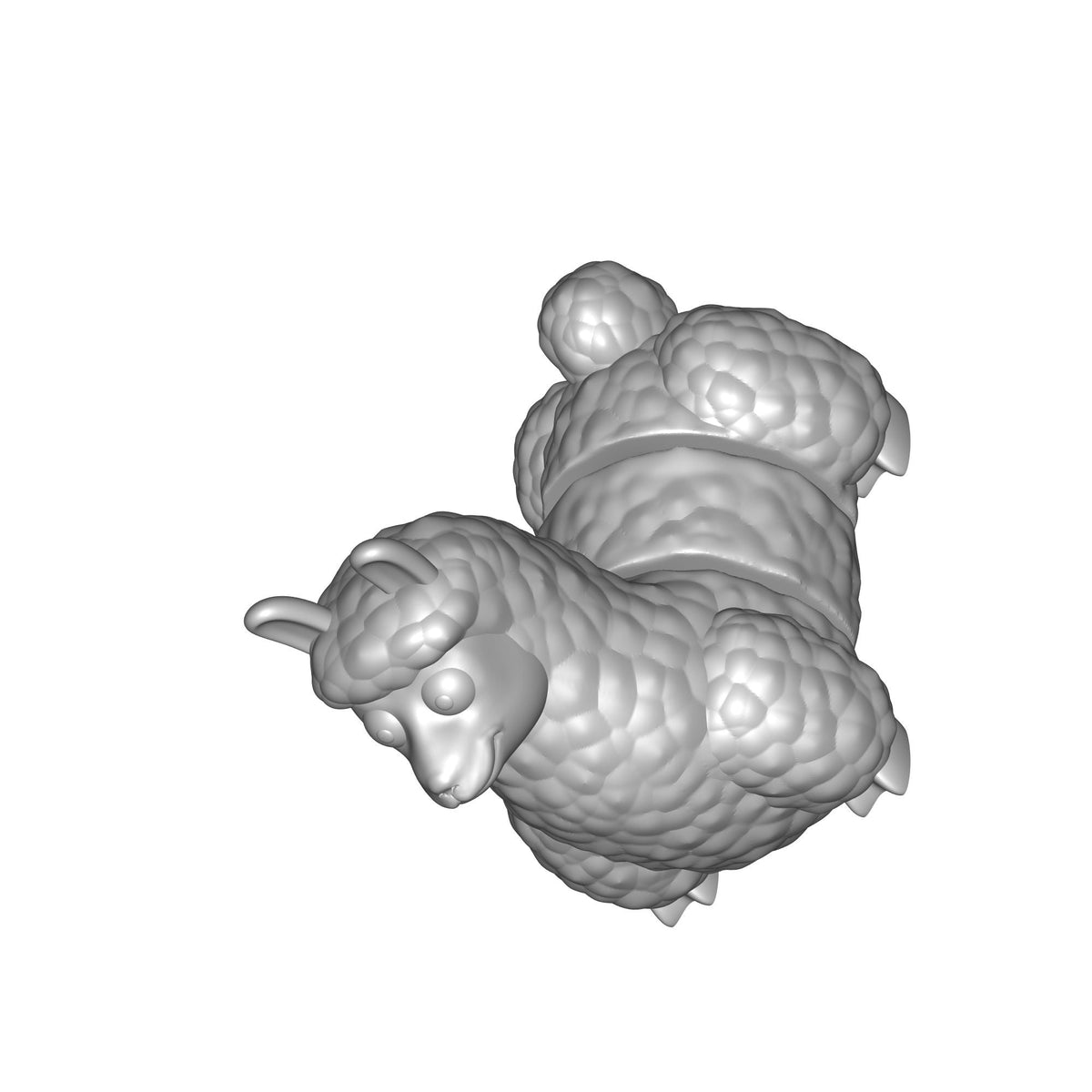 Cute Llama Figurine Print STL File