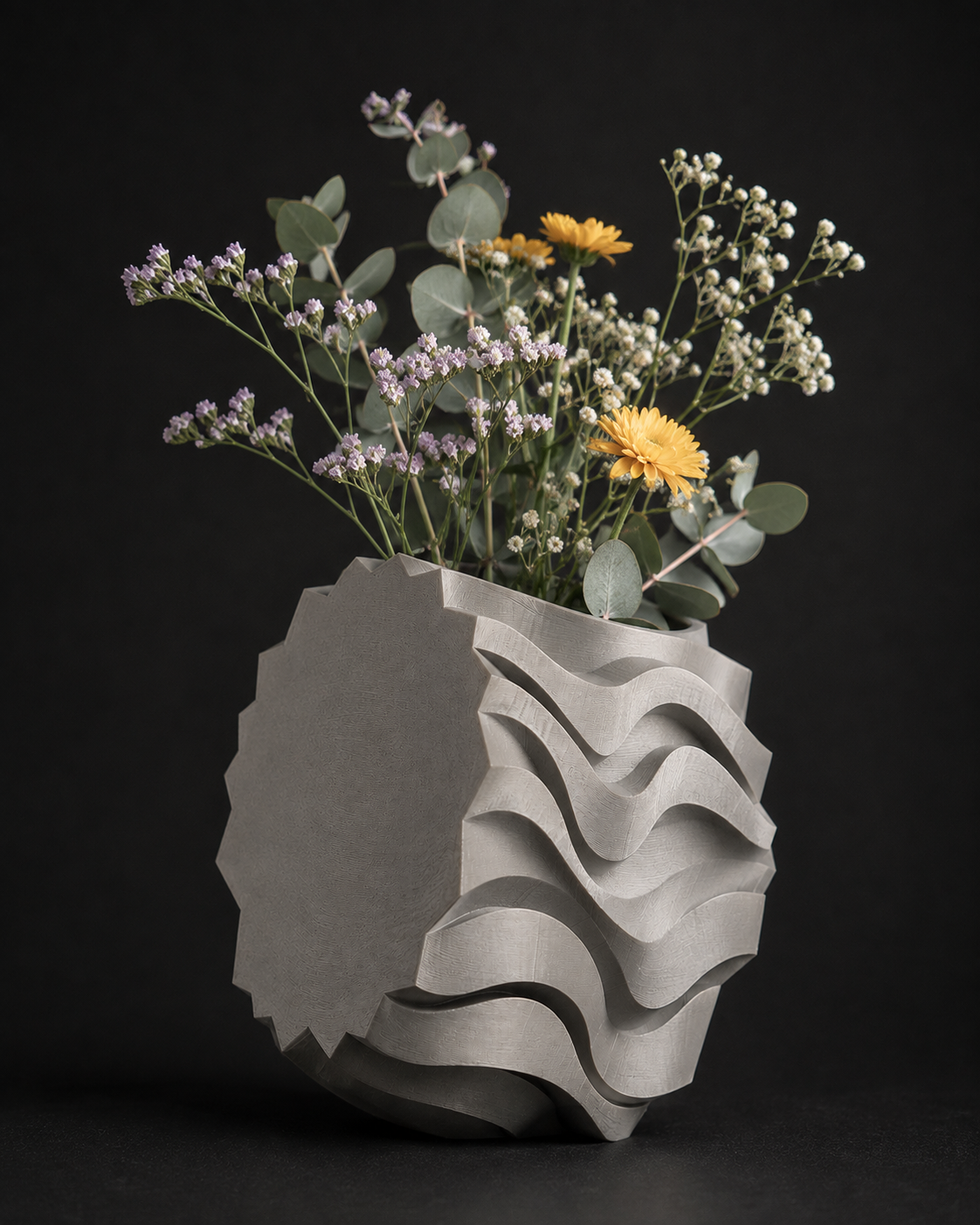 Distortion Decorative Vase Print STL File