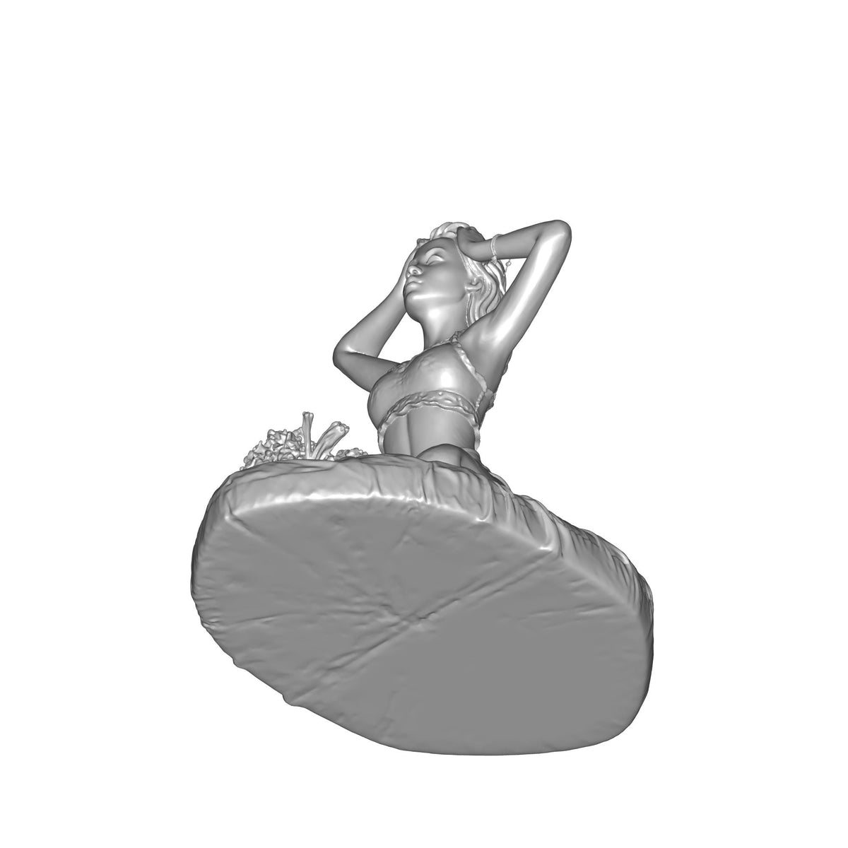 Resting Lady Decorative Bottle Print STL File