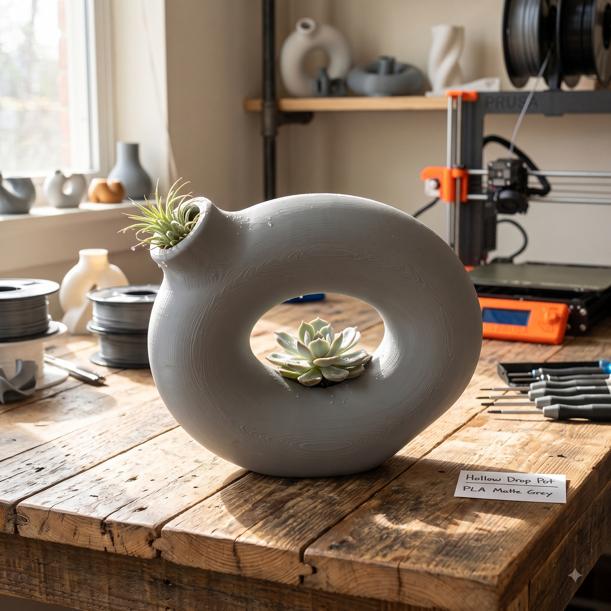 Hollow Drop Shaped Decor Print STL File