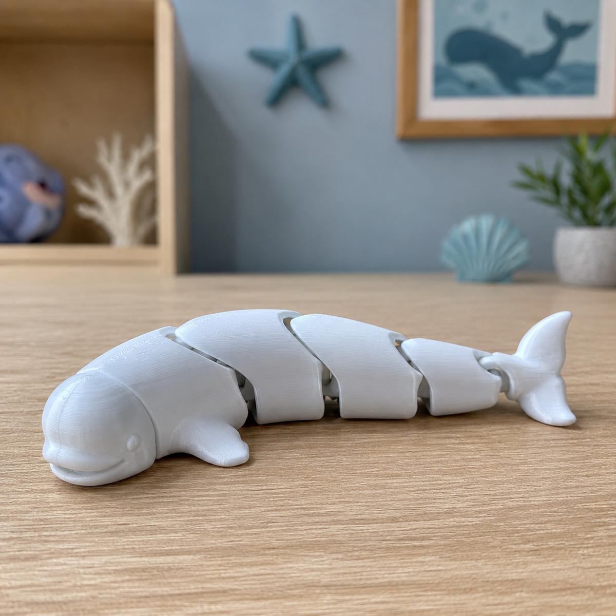 Beluga Whale Figurine Print STL File