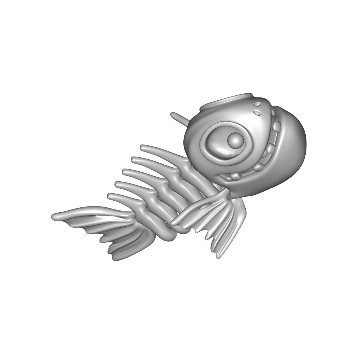 Fish Skeleton Figurine Print STL File