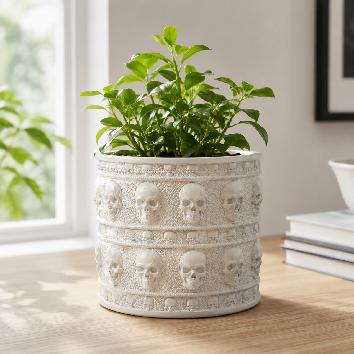 Skull Row Planter Print STL File