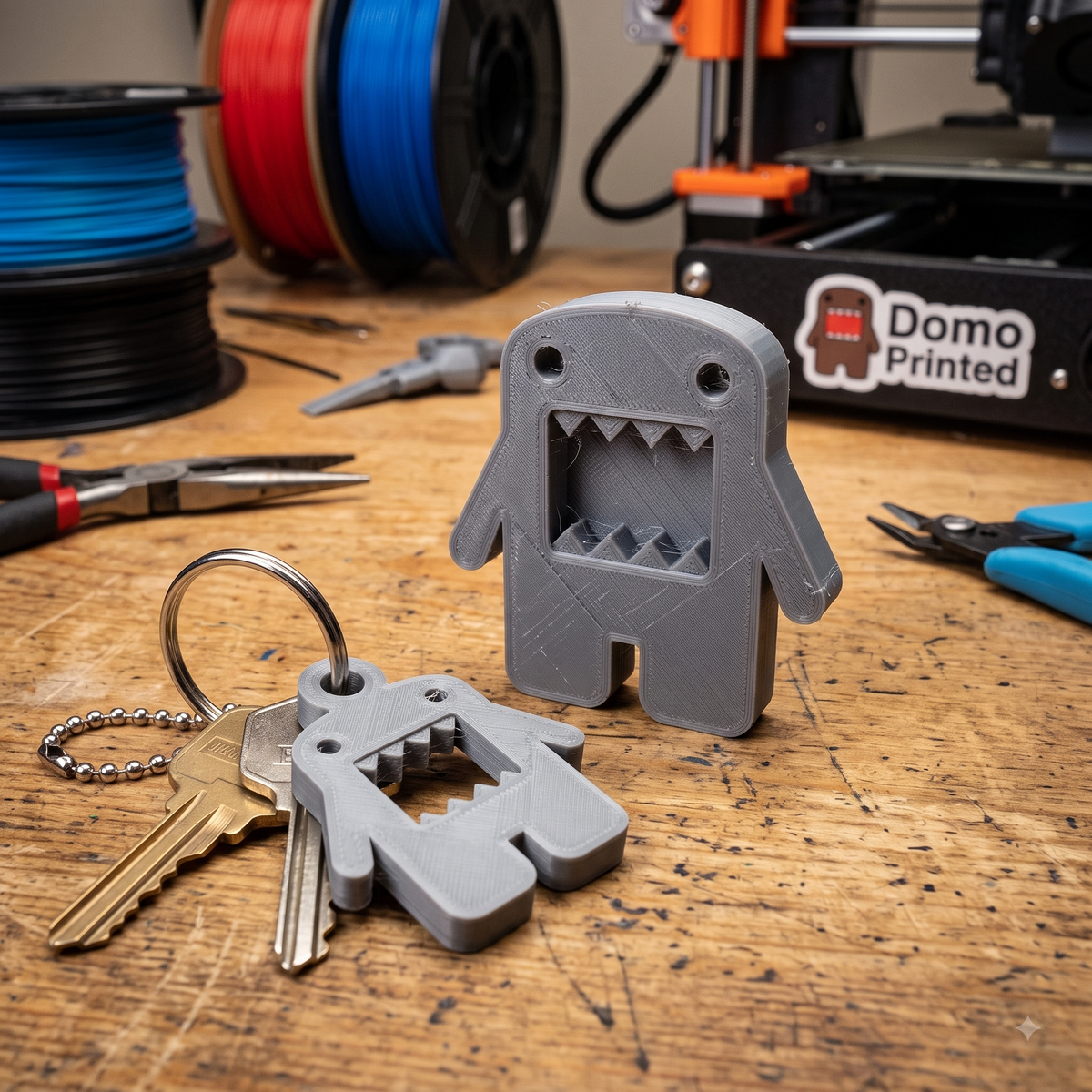 Keychain Domo Print STL File