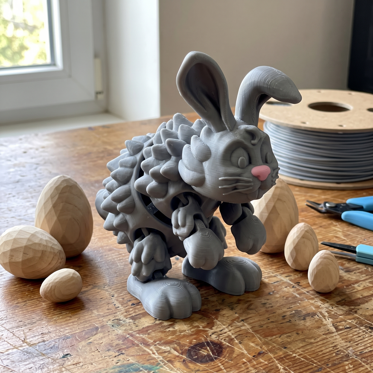 Easter Bunny Figurine Print STL File