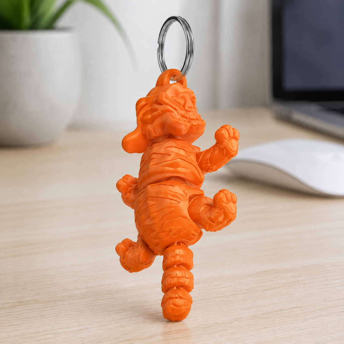 Mini Tiger Keychains Print STL File