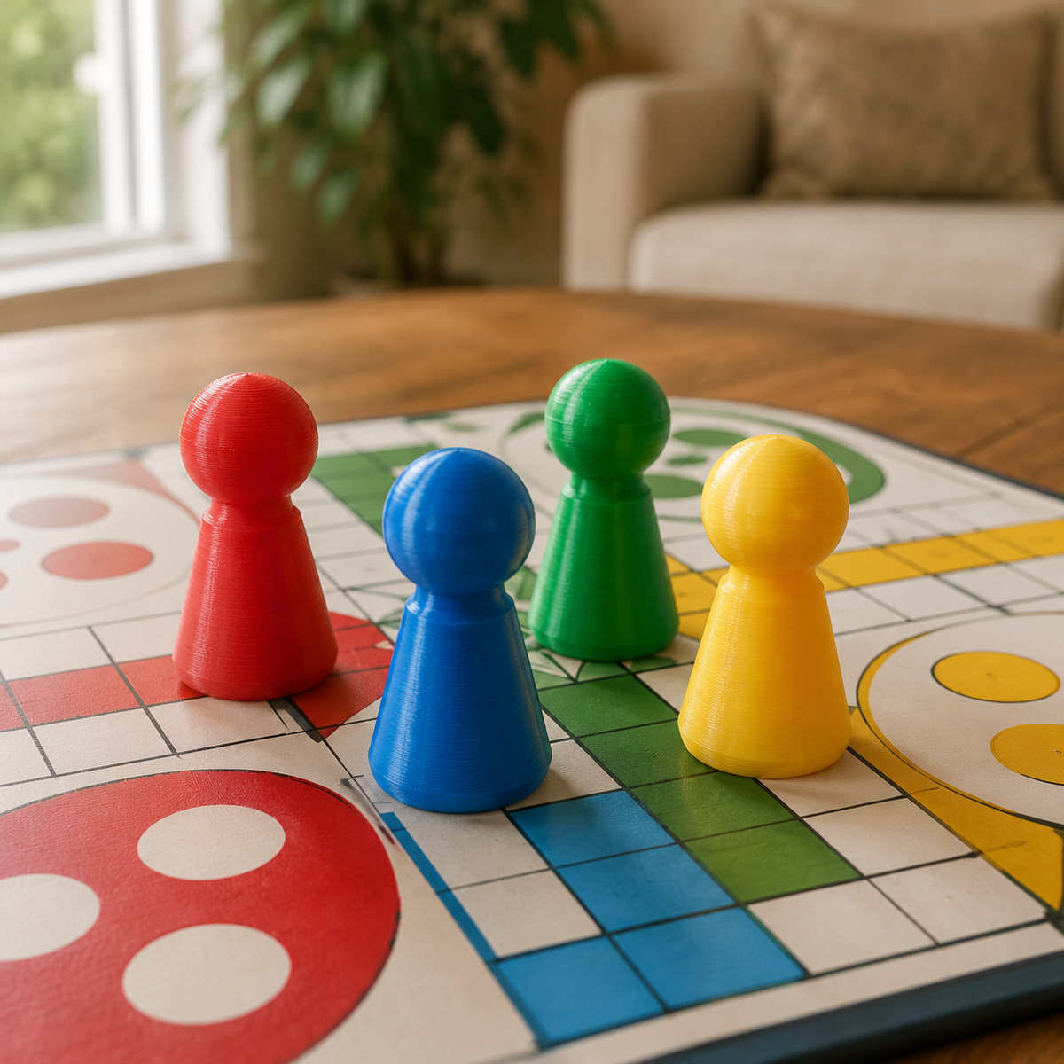 Ludo Game Token Stick Print STL File