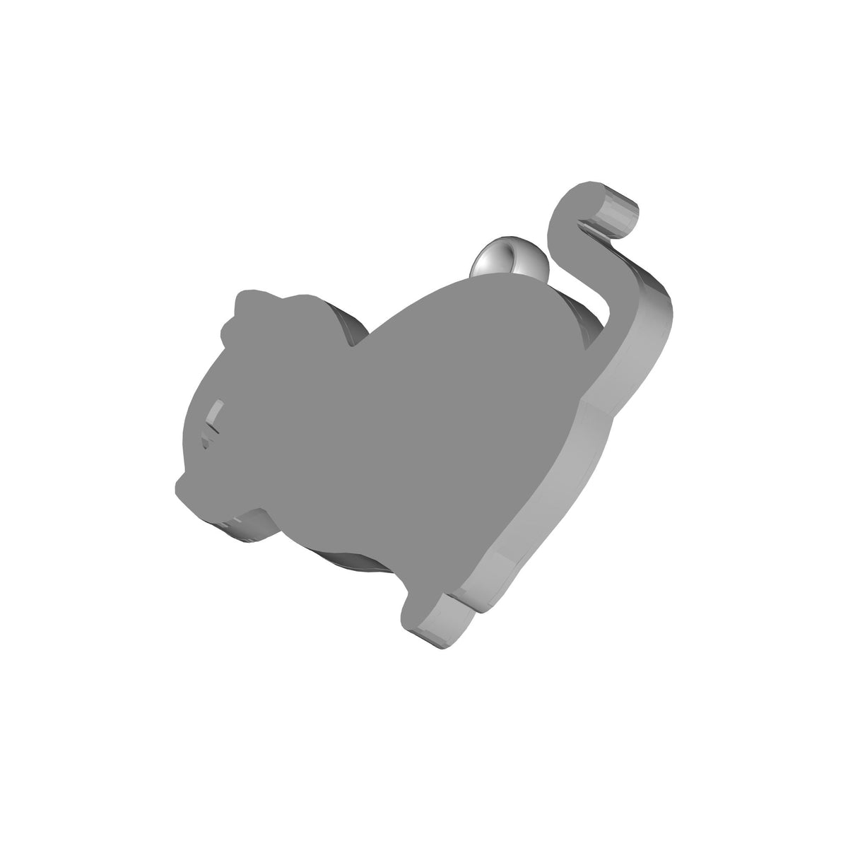 Cat Paw Print Keychain Print STL File