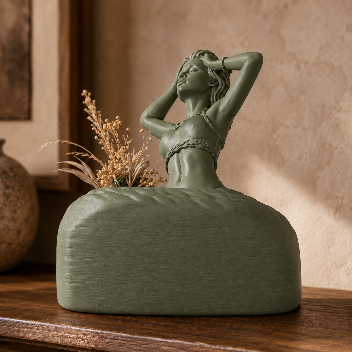 Resting Lady Decorative Bottle Print STL File