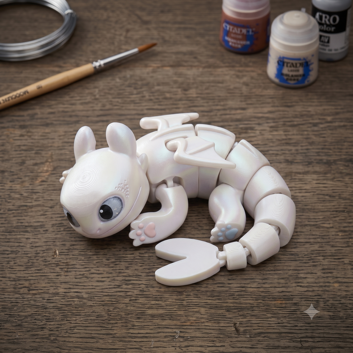 Light Fury Dragon Figurine Print STL File