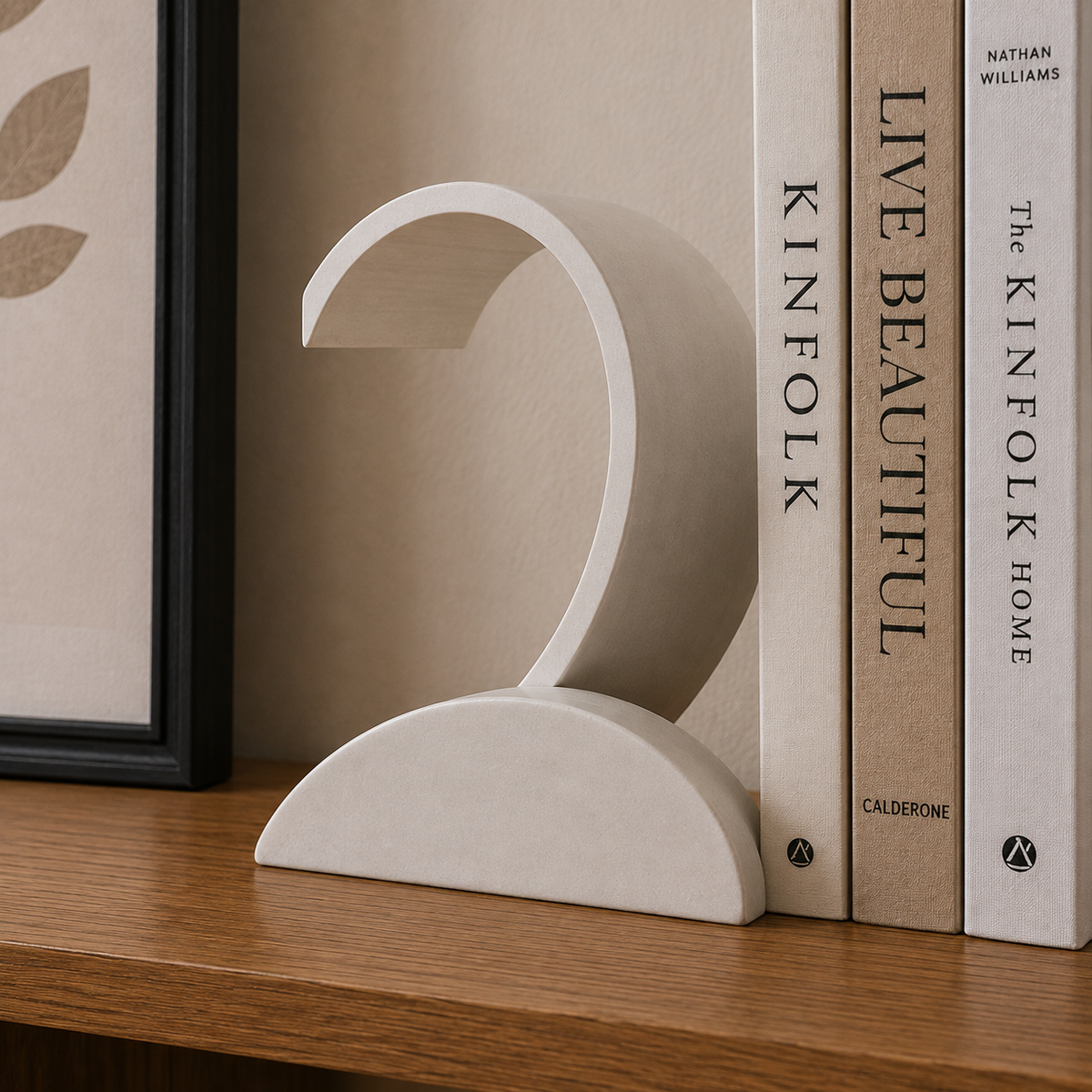 Circular Bookend Rack Print STL File