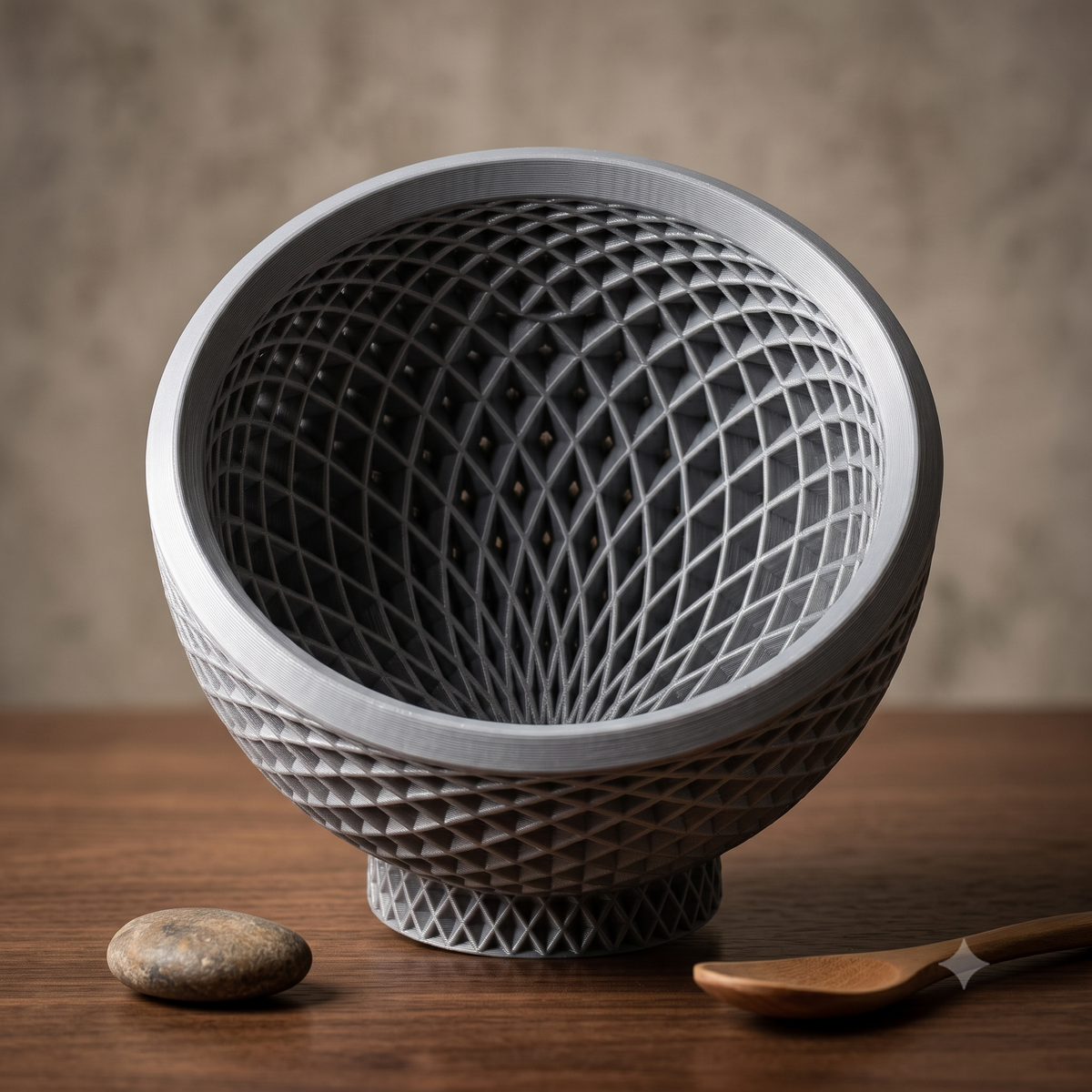 Tetrahedral Geometric Bowl Print STL File