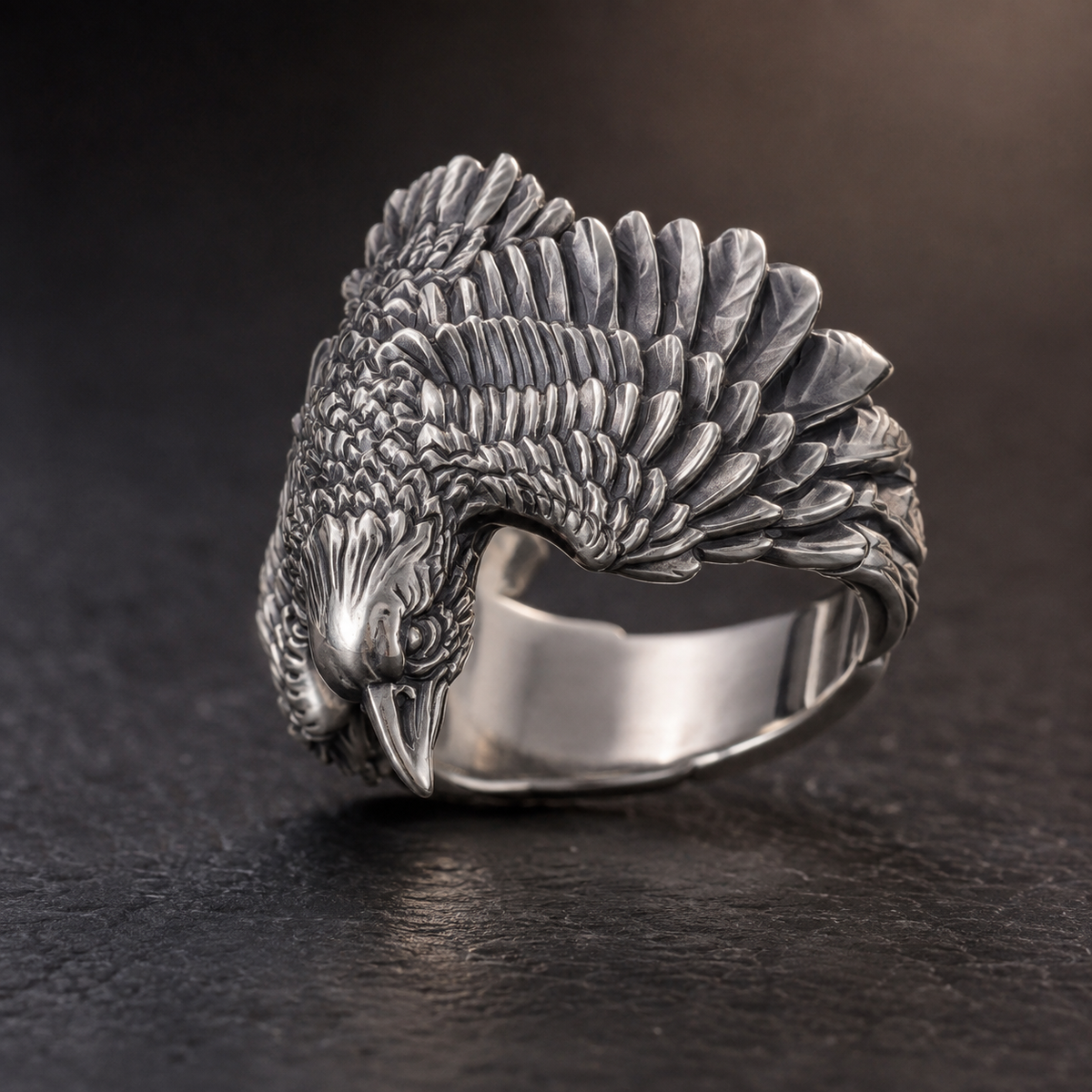 Raven's Eye Ring 3D Printable Jewelry Print STL File