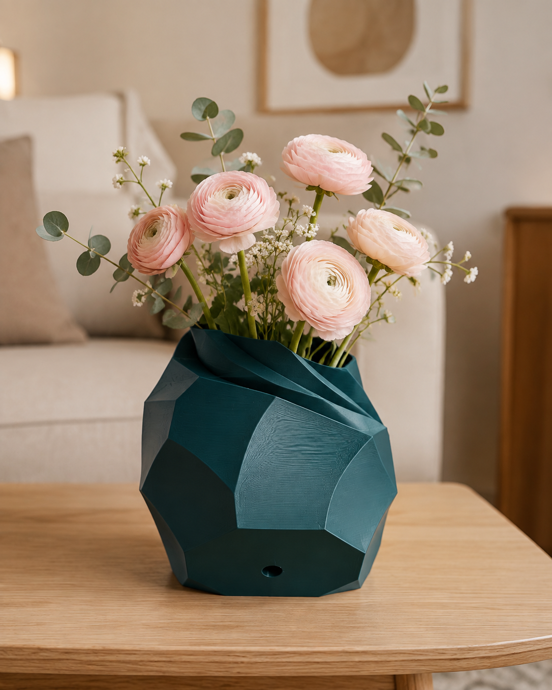 Octagonal Flower Vase Print STL File