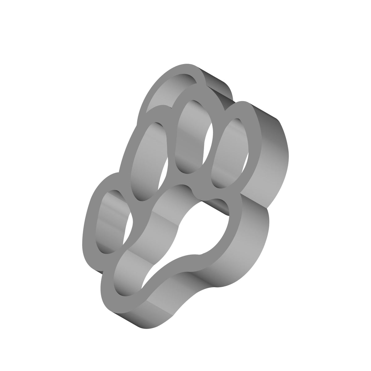 Paw Print Pendant Print STL File