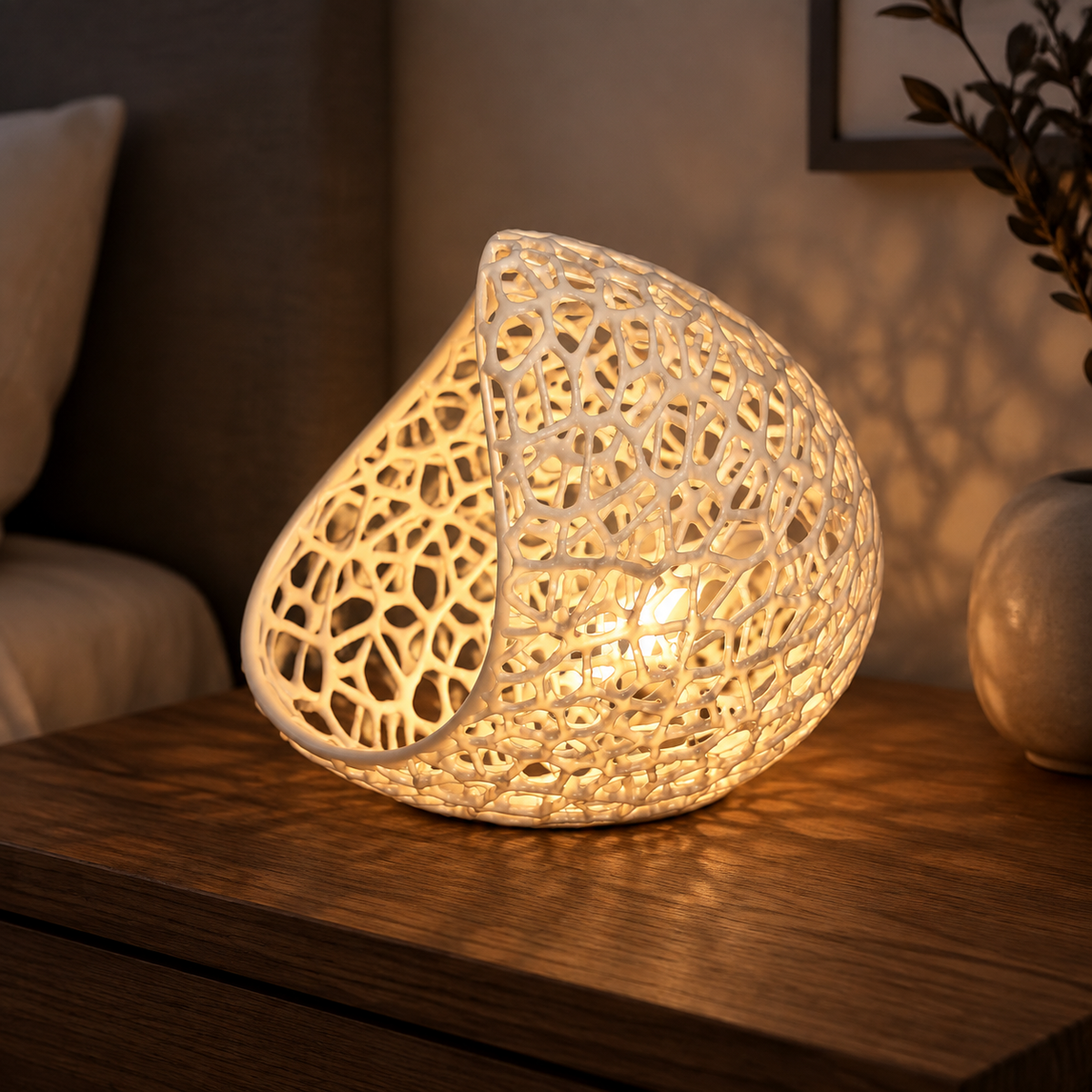 Knitted Texture Lamp Shade Print STL File