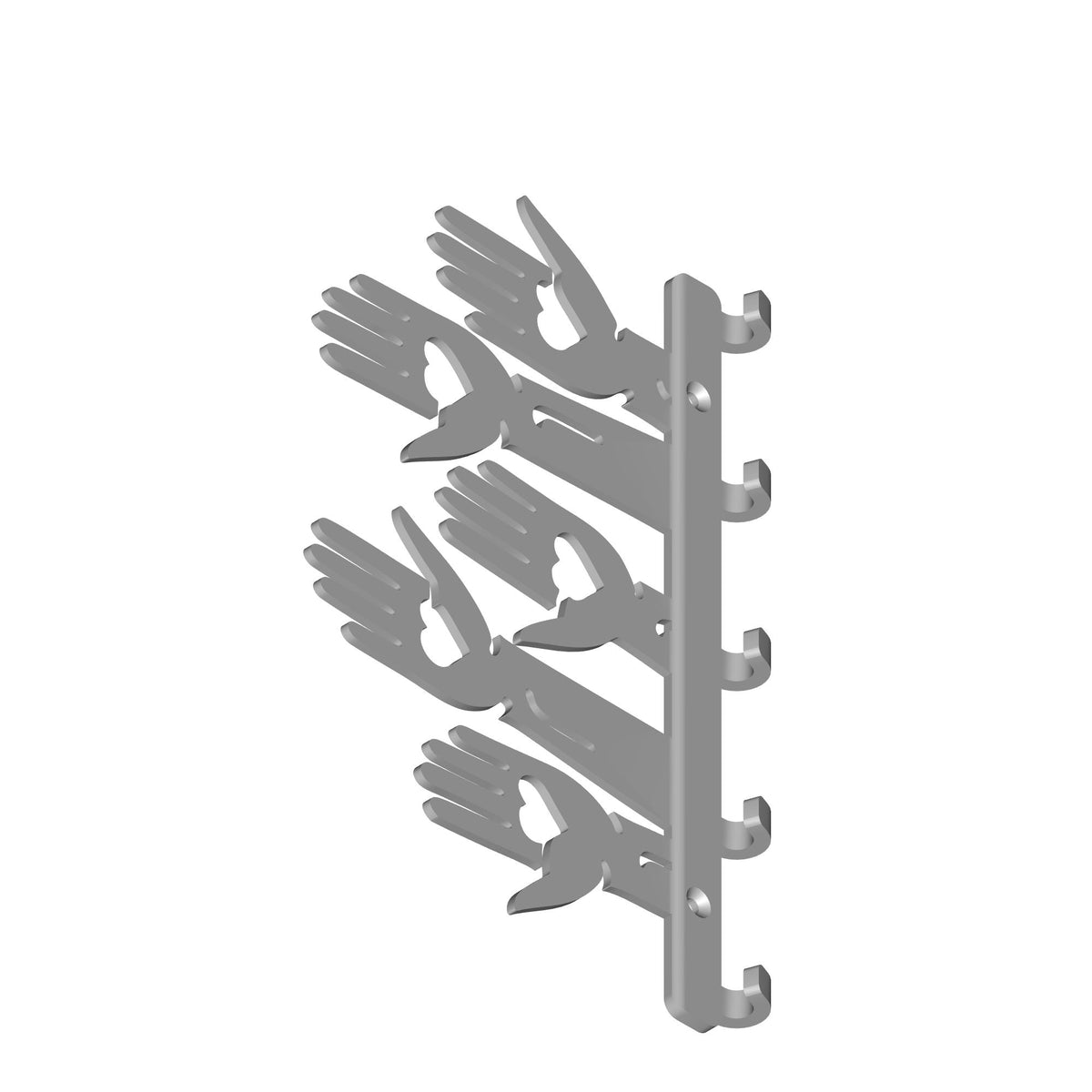 Helping Hands Wall Key Holder Print STL File