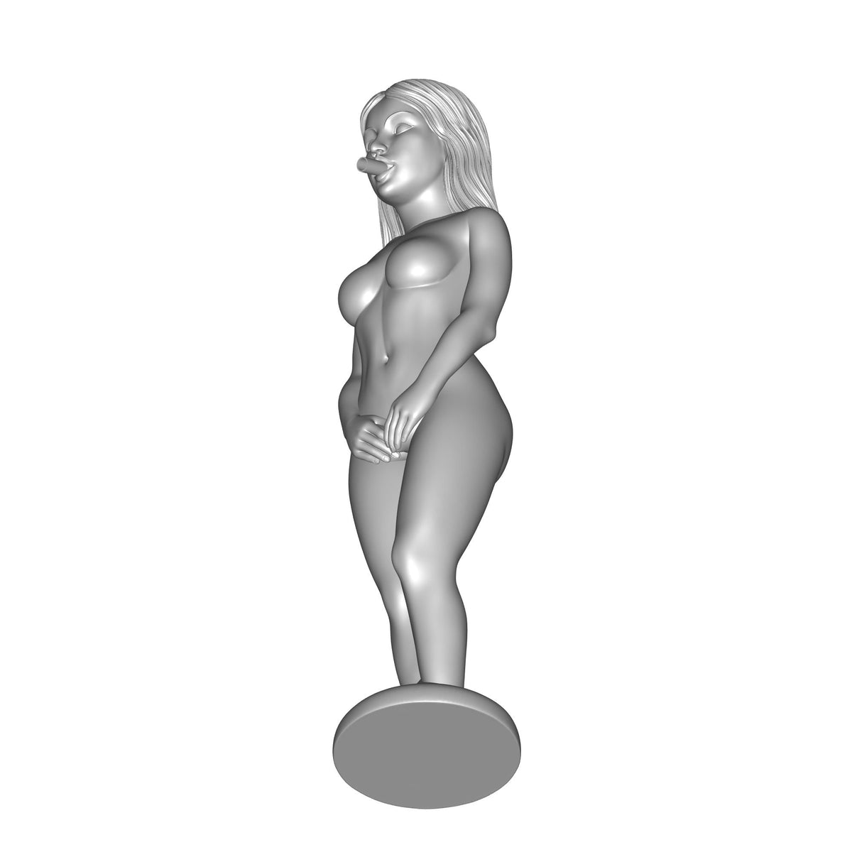 Naked Body Decorative Bottle Print STL File