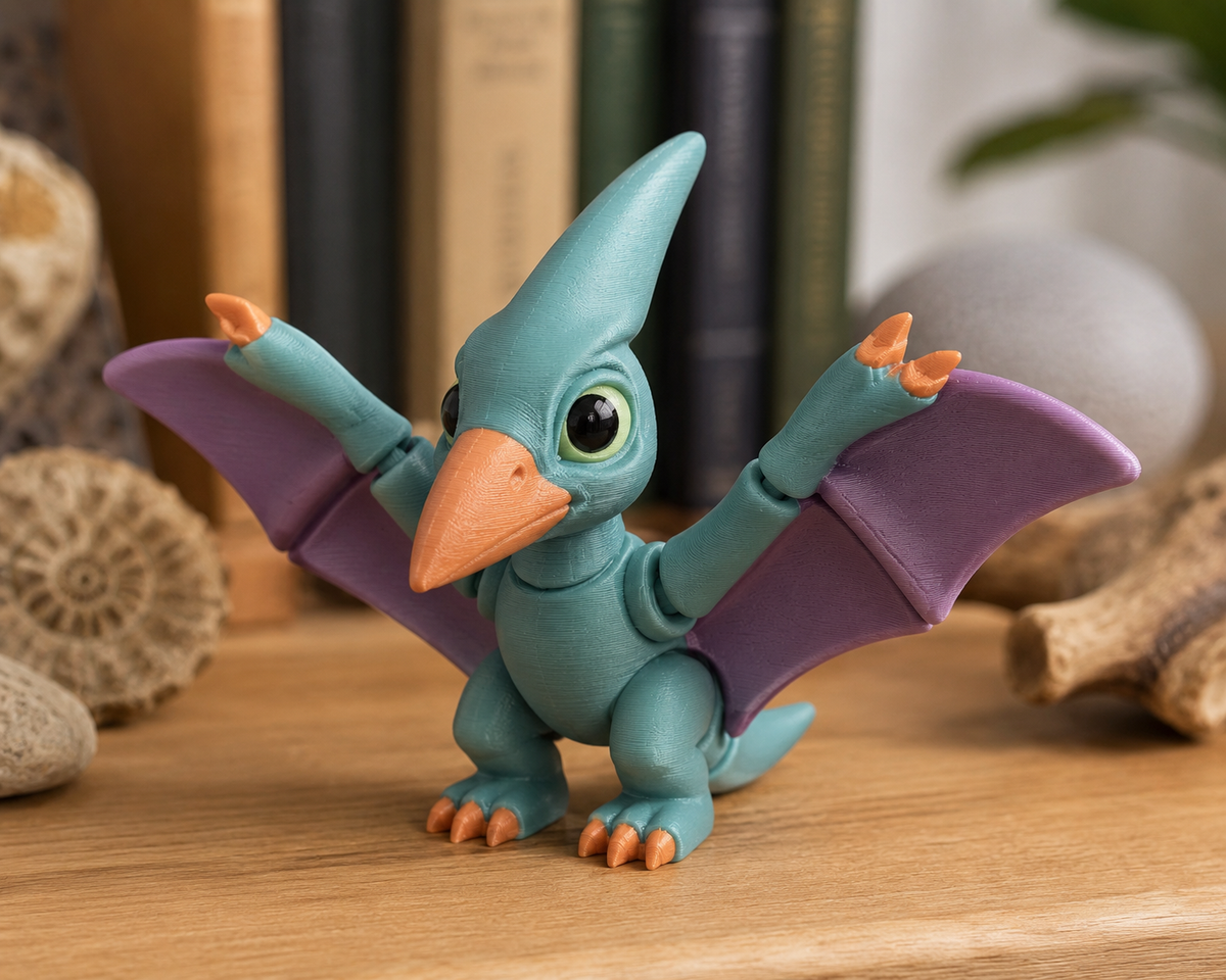 Tiny Pterodactyl Figurine Print STL File