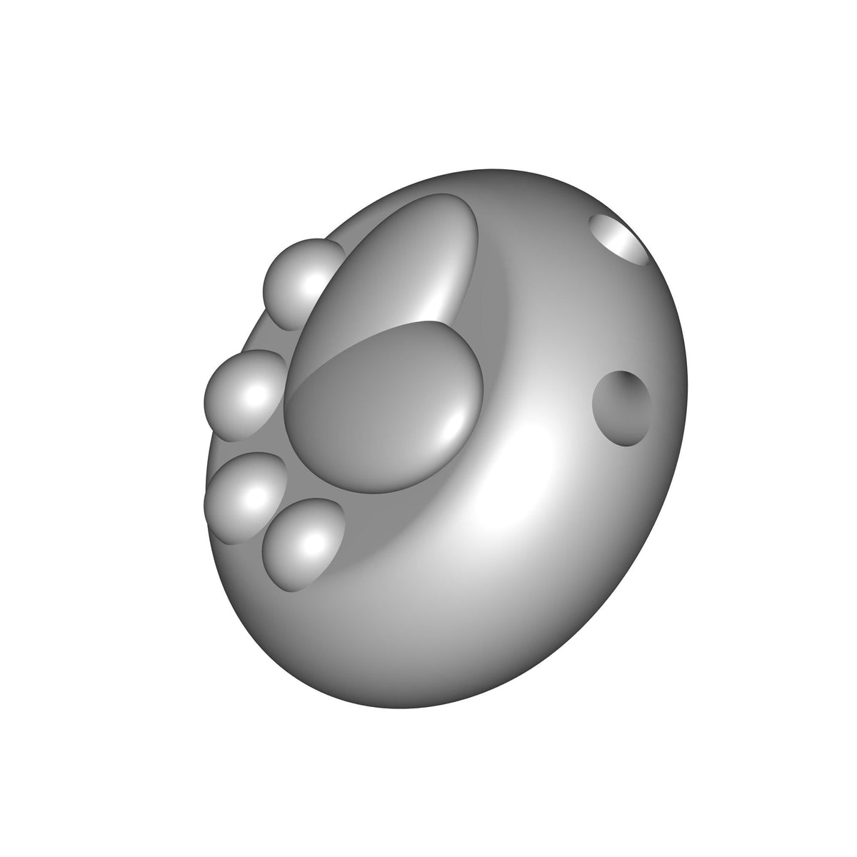Cat Paw Print STL File