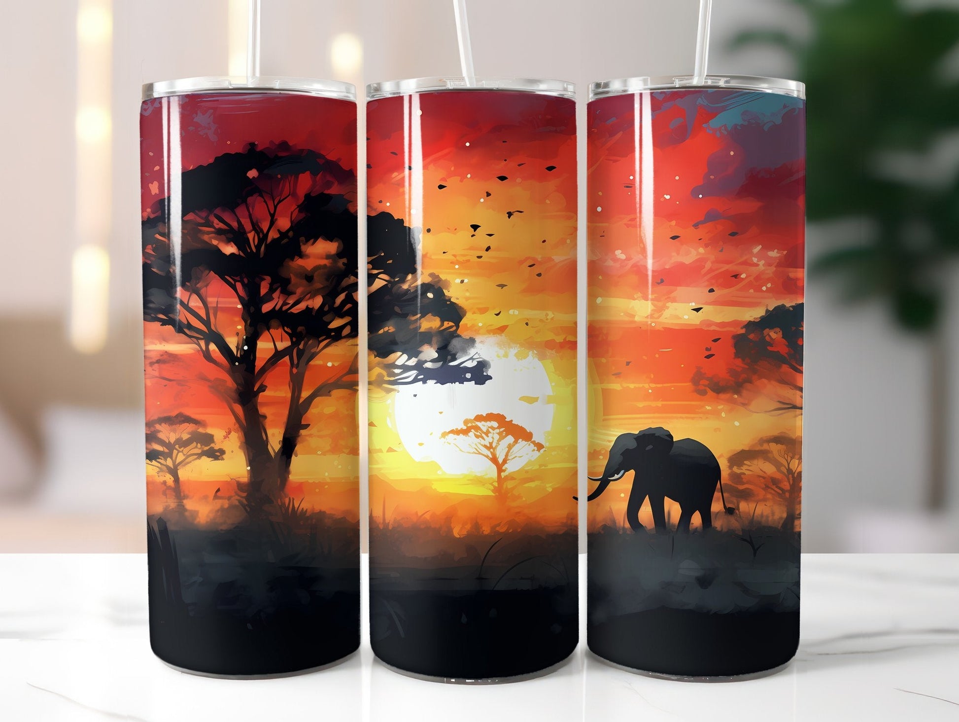 Elephants Tumbler Wrap - CraftNest