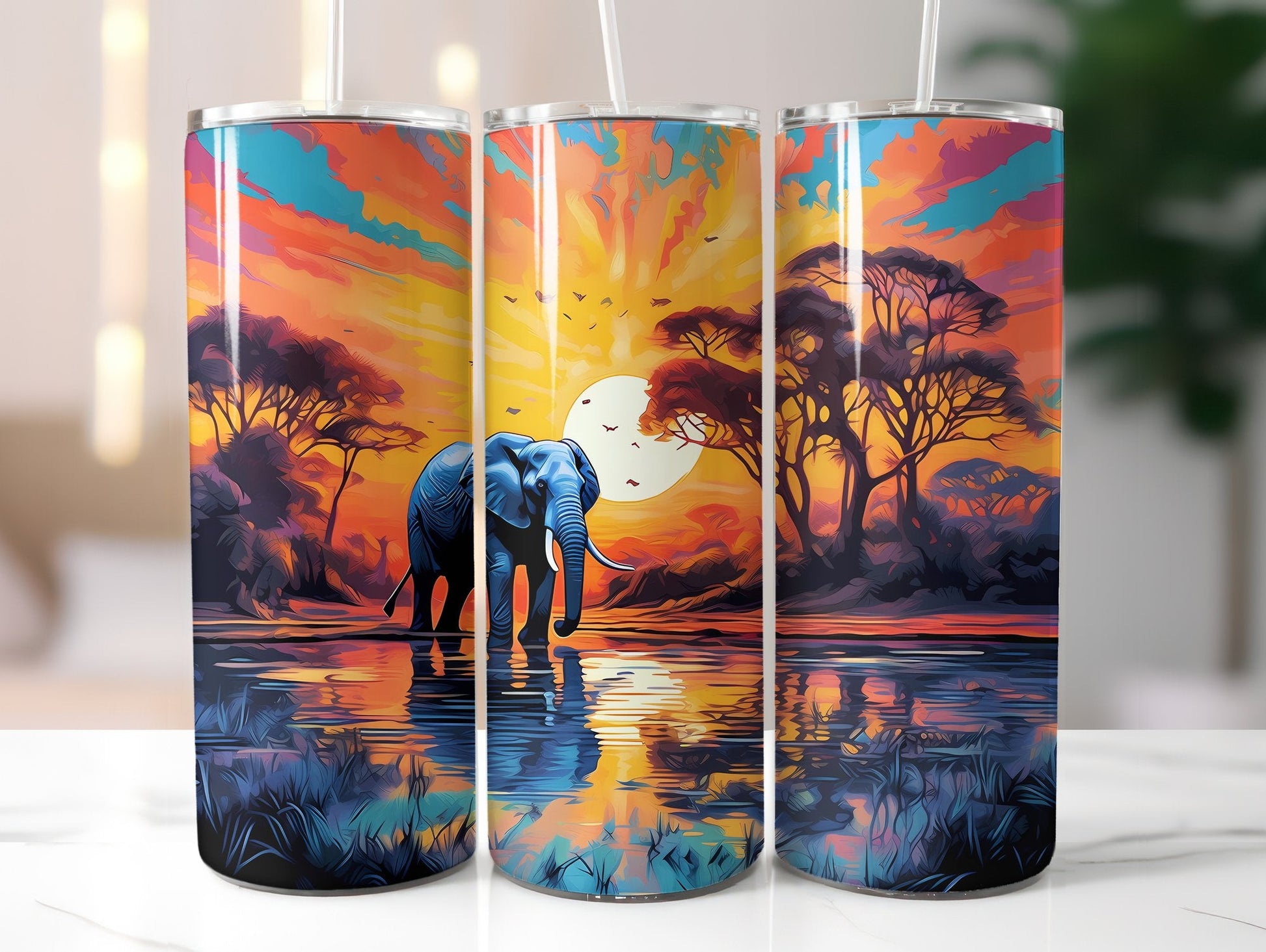 Elephants Tumbler Wrap - CraftNest