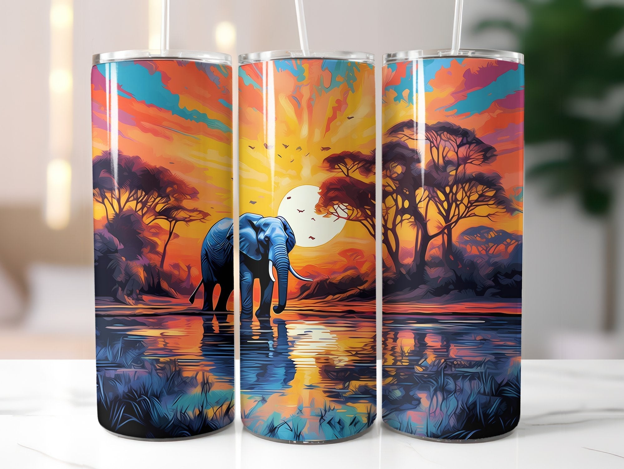 Elephants Tumbler Wrap - CraftNest